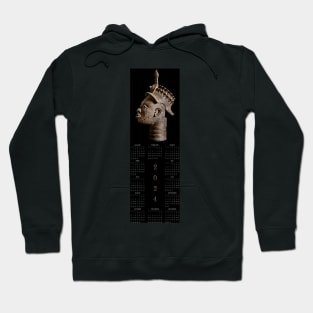 Ife Bronze Head • 2024 Year-at-a-glance Calendar Hoodie